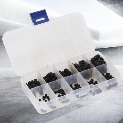 

Greensen 200pcs M3-M8 Black Carbon Steel Hex Socket Grub Set Screw Assortment