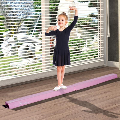 

8ft Balance Beam Training Athletics Anti-slip - Pink