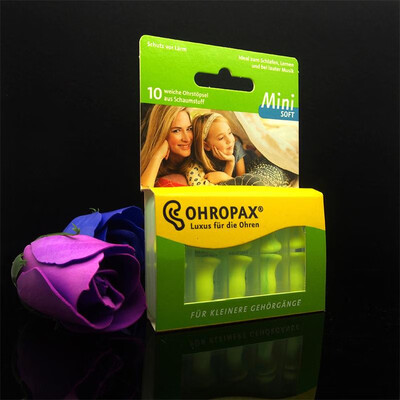 

Germany ohropax soft mini soundproof earplugs anti-noise sleep sleep super students men&women earplugs Mini 5 pair