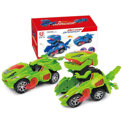 

2019 Deformation Electric Dinosour Car Toy Network Wheel Transformation Robot Vehicle With Lighting Music Gift for Kids