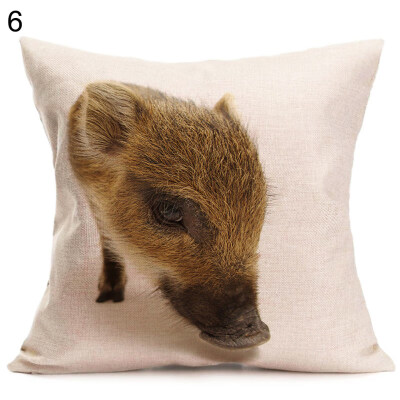 

Lovely Pig Printed Square Cushion Cover Throw Pillow Case Car Home Sofa Decor