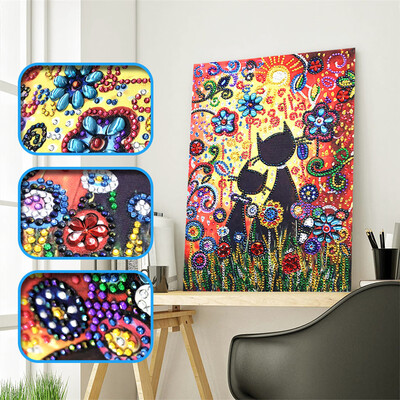 

Toponeto Special Shaped Diamond Painting DIY 5D Partial Drill Cross Stitch Kits Crystal R