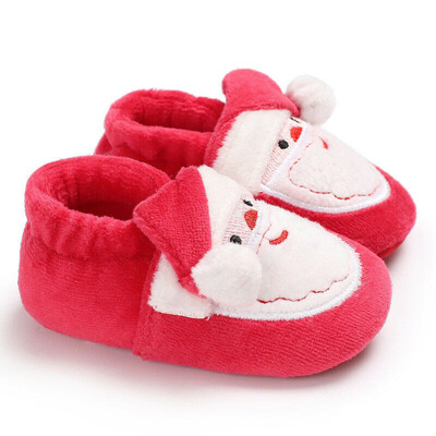

Christmas Santa Shape Toddler Infant Soft Sole Baby Girls Boys Prewalker Shoes