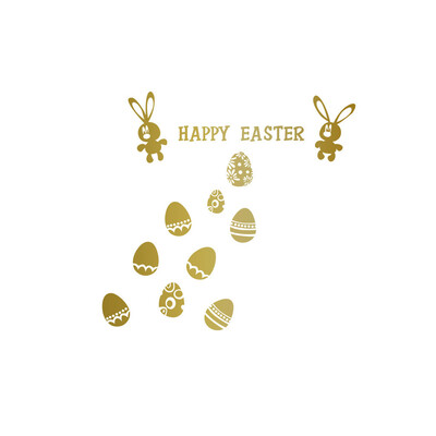 

〖Follure〗Wall Stickers Decor Happy Easter Wall Sticker Removable Art Home DIY Decals