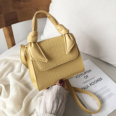 

Tailored Fashion Women Alligator Pure Color Leather Handle BagMessenger Bag Crossbody Bag