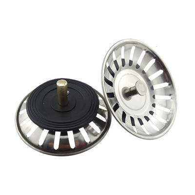 

Toponeto 4pcs Kitchen Stainless Waste Steel Sink Strainer Basket Plug Stopper Filter