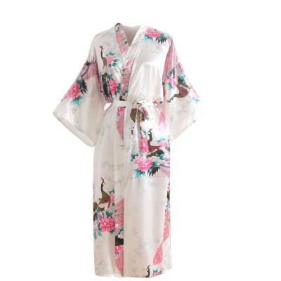 

Toponeto Women Sexy Print Blossom Kimono Dressing Gown Bath Robe Lingerie Nightdress