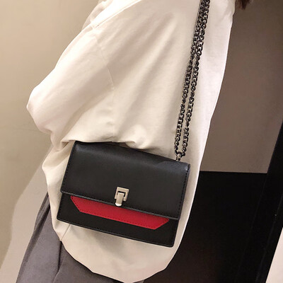 

Qiao Bani 2019 new Korean fashion Dongdaemun hit color wild small square bag shoulder diagonal trend female bag