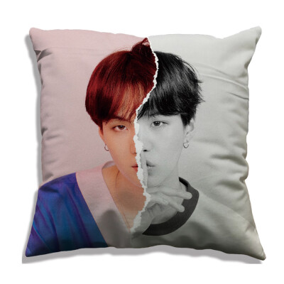 

KPOP BTS Bangtan Boys LOVE YOURSELF Answer Pillowcase Cute Character Print Pillow Case Hot Gift for Fans