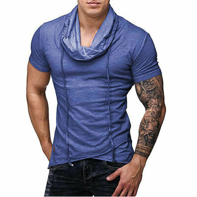 

Fashion Mens Summer Casual T-Shirts Short Sleeve Slim Fit T-Shirts Workout Tee
