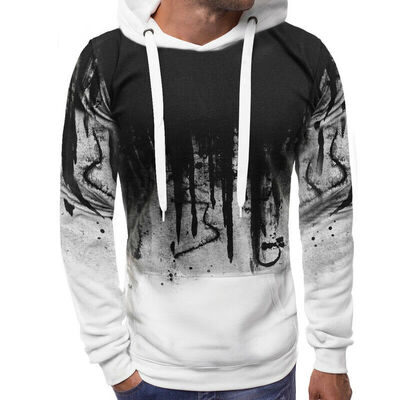 

Mens Long Sleeve Warm Hoodie Hoody Casual Sweatshirt Jumper Jacket Coat Top
