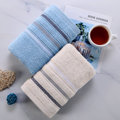 

Gold towel home textile cotton absorbent cleansing towel wash towel blue 1 loaded 7033cm