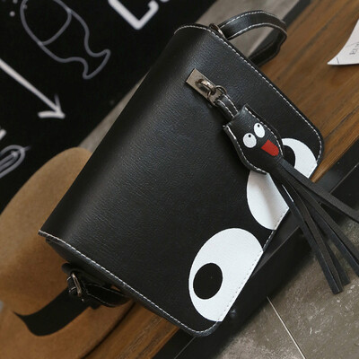

Tailored Women Pendant Leather Crossbody Bag Handbag Coin Bag Phone Bag Black