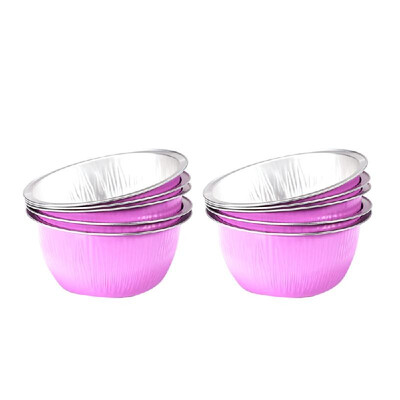 

Blue ZOO 10Pcs Mini Bowl Round Shape Aluminum Foil Melting Wax Bowls Hair Removal Bean Bowl for Hot Film Hard Waxing Pellet