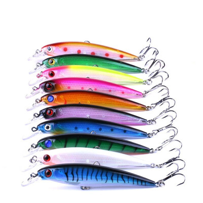 

VISSEN 10PCS 13g11cm Whopper Popper Topwater Fishing Lure Artificial Hard Bait 3D Eyes Plopper Plastic Fishing Cranks