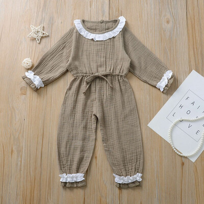 

Toddler Baby Girl Clothes Long Sleeve Romper Jumpsuit Bodysuit Overall Outfit