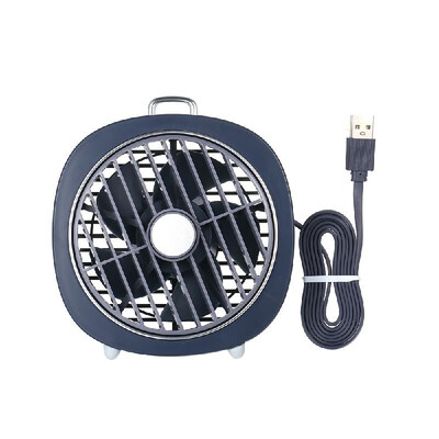 

Mini USB Table Fan with Rotating Cover Mask 3 Speeds 180° Wind Direction&Adjustable Night Light Desktop Fan for Office Home