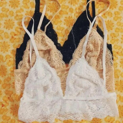 

Camisole Floral Lace Hollow Bralette Crop Tops Underwear Sexy Padded Bra Push Up