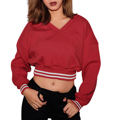 

Starmoon Womens Womens Threaded Receiving Short V-neck Body-Repairing Garment Blouses