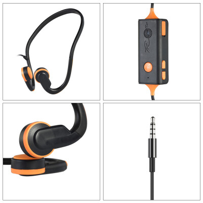 

Bone Conduction Headsets Wired Earphone Outdoor Sport Headphones Noise Reduction Hands-free with Mic Black for Smart Phones Tablet