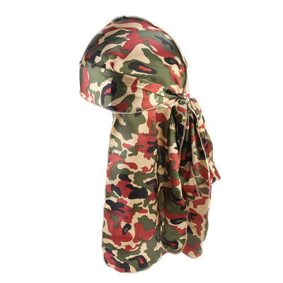 

MenWomen Silk Laser Polyester Bandana Hat Durag Rag Tail Headwrap Headwear