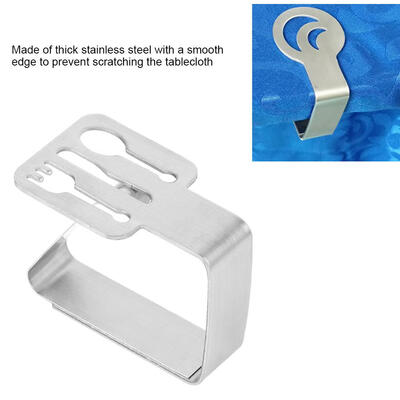 

Thick Stainless Steel Table Cloth Clip Kitchen Table Cloth Clip Non-slip Table Clip Stainless Steel Table Cloth Clip