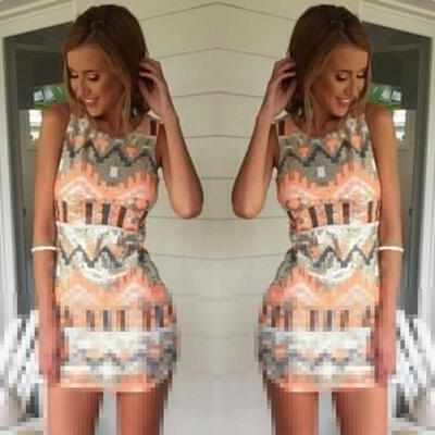 

Sexy Women Ladies Sleeveless Slim Bodycon Cocktail Evening Party Mini Vest Dress