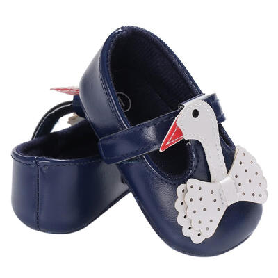 

New Swan Style Baby Shoes Soft Sole First Walker Girls Boys Moccasins Shoes 0-18M Infant Toddler Baby Party Dress Shoes