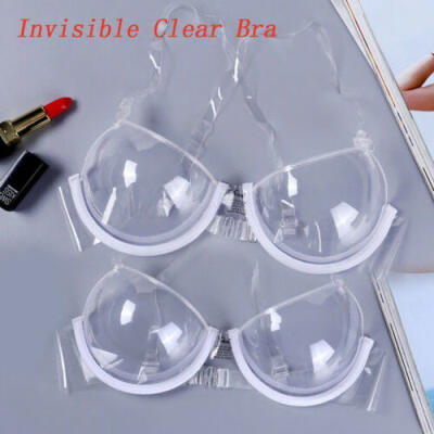 

UK Fashion Women Ladies Strapless Push Up Clear Invisible Bra Wedding Party Bras