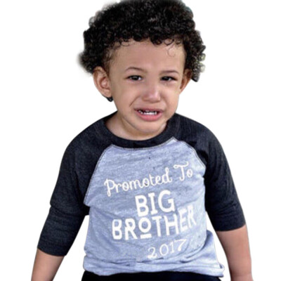 

Kids Children Baby Boy Brother Print Blouse Tops T-Shirt Kids Clothes Outfit