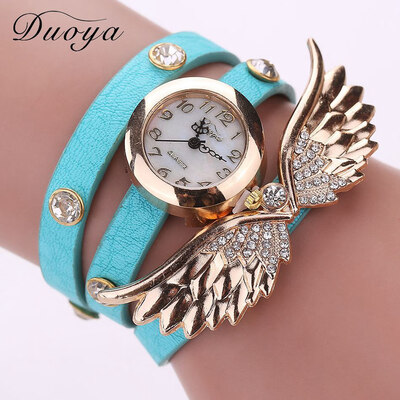 

Duoya around the circle table big wings watch ladies fashion casual bracelet watch