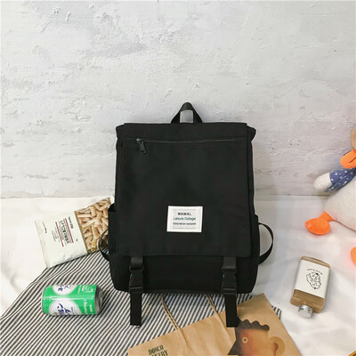 

Ins style schoolbag female Korean version of high school students simple Mori Department 100 junior high school students double sh