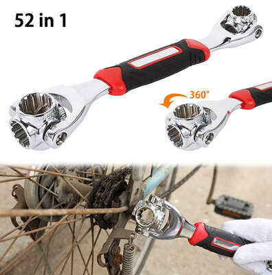 

Tiger Wrench 52 in 1 Tools Socket Works Universal Wrench Adjustable Grip Multi-Function Hand Tools