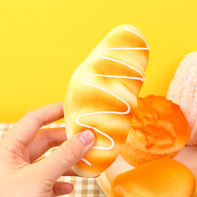 

Siaonvr Mini Simulation Food BreadSlow Rising Scented Stress Reliever Toy