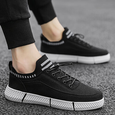 

2019 new summer sports&leisure tide shoes mens shoes Korean version of the trend of wild canvas shoes breathable mens shoes