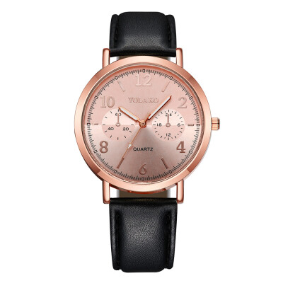 

Business Women Watches Roman Numerals Dial Ladies Casual Quartz Wristwatch Featured Leather Strap Clock Dress Zegarki Damskie50