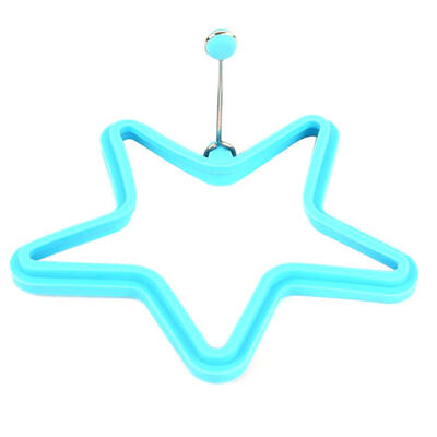

Blue Star Shaped Silicone Egg Mould Heat Resistant Pan Fried Eggs Mold for Breakfast Cooking Fried Egg Mold Egg Mould Blue
