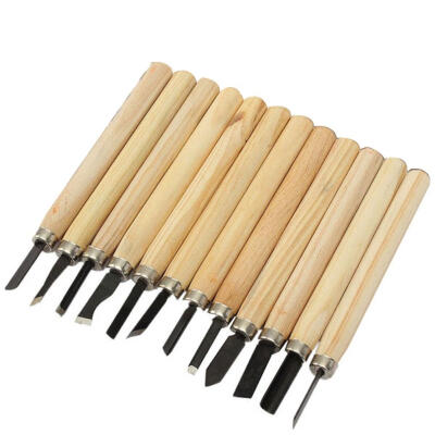 

12Pcs Wood Carving Hand Chisel Woodworking Tool Set Woodworkers Gouges