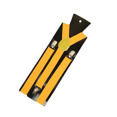 

New Fashion Men Women Clip on Suspenders Elastic Y-Shape Back Formal Unisex Adjustable Braces