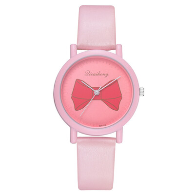 

Fashion trend bow mirror belt quartz watch college wind student watch