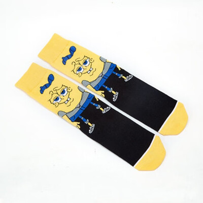 

Personality cute Anime socks Fashion Cartoon happy Men women Sock novelty Stitching pattern cotton crew skarpety sox