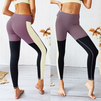 

Tailored Fashion Womens Fitness Mid Waist Yoga Pants Splice Running Sport Tight Leggings