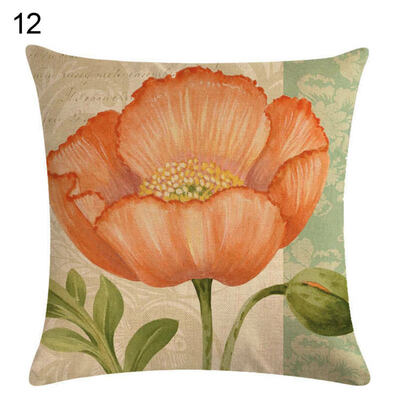 

Vintage Flower Butterfly Throw Pillow Case Cushion Cover Sofa Home Office Decor