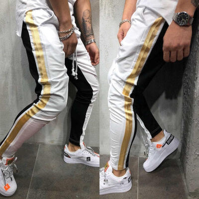 

Men Long Sport Pants Gym Slim Fit Trousers Running Joggers Sweatpants Slacks