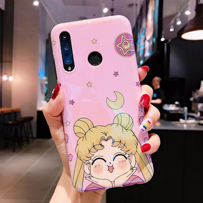 

Pink Japanese Anine Kawaill Sailor Moon Phone Case For Xiaomi 8 9 9se 6x Redminote7 Cases TPU Soft Back Cover Coque