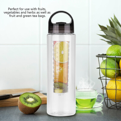 

700ml Fruit Infuser Water Bottle Plastic Sports Outdoor Juice Infusing Infusion Bottles Fruit Water Bottle Fruit Infusing Bottle