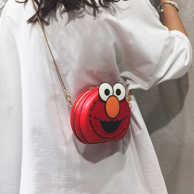

Net red small bag wild ins cartoon chain bag female bag 2019 new summer small fresh fashion Messenger bag