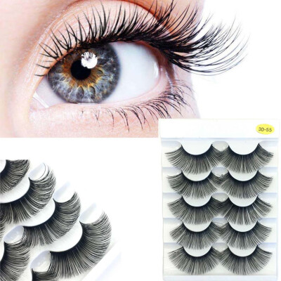 

〖Follure〗Luxury Makeup 5Pair 3D False Lashes Fluffy Strip Eyelashes Long Natural Party