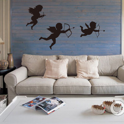 

Gobestart Personalized Cupid Angel Wall Stickers Living Room Nursery Bedroom Decor