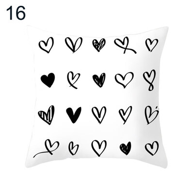 

Geometric Plaid Pattern Pillow Cover Cushion Case Home Car Sofa Bed Hotel Decor